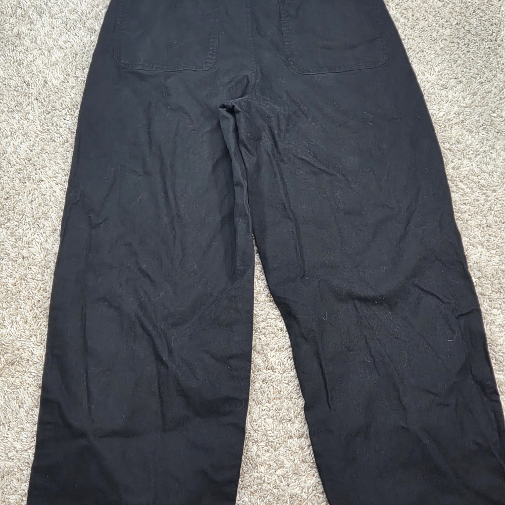 Old Navy Womens Size 12 Black Extra High-Rise Wide Leg Chino Workwear Pants NWOT